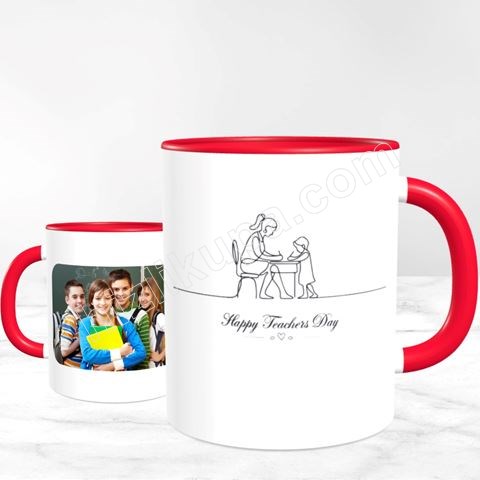 Tasse zum Lehrertag mit Klassenfoto